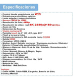 Videocamara 4k Vak 534 Wifi 48mp Vision Nocturna Zapata Hdmi