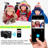 Cámara Digital Dsrl Vak 3500 Lcd 3' 64mp App Lentes intercambiables