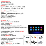 Autoestereo VAK M709 2 DIN 9" ANDROID CARPLAY CAMARA GPS