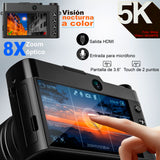 VAK CAMARA DIGITAL Pro 209 SELFIE 5K VISON NOCTURNA ZOOM