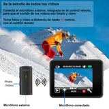 CAMARA DIGITAL DEPORTIVA 302 DOBLE PANTALLA MICROFONO 5K WIFI c AGUA