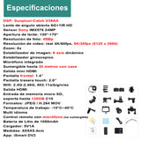 CAMARA DIGITAL DEPORTIVA 302 DOBLE PANTALLA MICROFONO 5K WIFI c AGUA