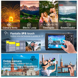 Camara digital VAK 408 5k Selfie-cam 64mp zoom optico