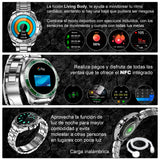 Reloj Smartwatch VAK C1 ACERO SUBMARINE NFC CRISTAL 3D