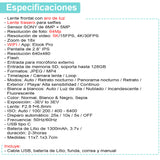 Camara digital VAK F3L 5k Selfie-cam aro luz wifi 64mp