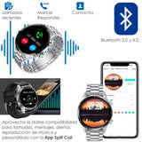 Reloj Smartwatch Vak TM8 de Acero Bluetooth IPS Presion NFC