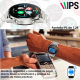 Reloj Smartwatch Vak TM8 de Acero Bluetooth IPS Presion NFC
