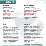 Vak Video Camara De Seguridad M10 Wifi Ia Luz Nocturna
