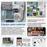 VAK Video Camara de seguridad Exterior Doble lente W43 5G wifi IA luz nocturna
