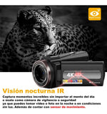 Videocamara 4k Vak 534 Wifi 48mp Vision Nocturna Zapata Hdmi