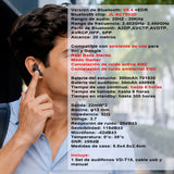 Vak Audifonos T18 Bluetooth Anc Enc Siri Game Mode Inalámbrico