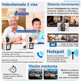 VAK Video Camara de seguridad Pantalla W01 5G llamada wifi iA