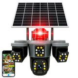 VAK Video Camara de seguridad Exterior 3L7 solar Triple lente wifi IA luz nocturna