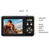 Camara digital VAK VD-AF 24Mp video 1080p Pantalla IPS 32GB