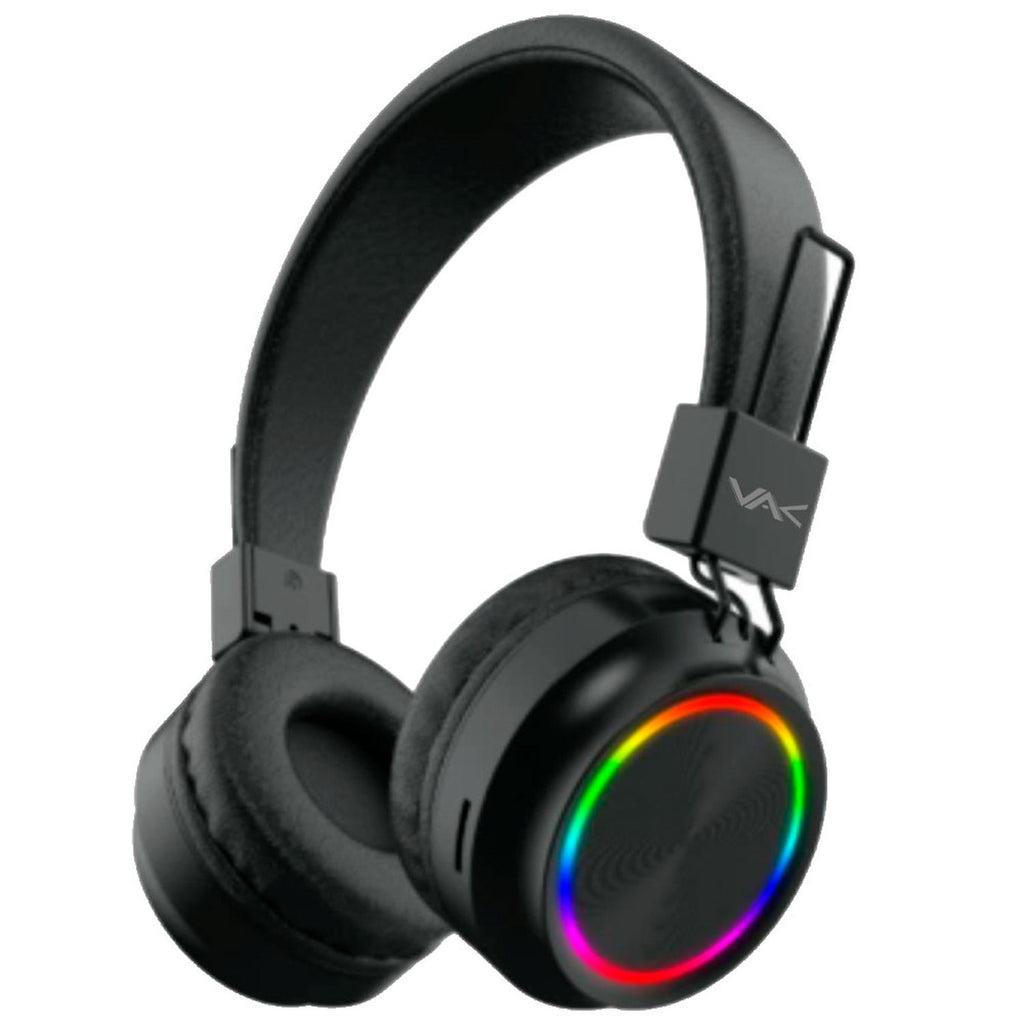 AUDIFONOS VAK 2026 BLUETOOTH FM ENTRADA SD AUX DIADEMA LED