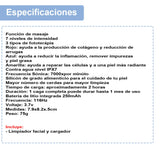 SUPER LIMPIADOR FACIAL VAK 14S CON TERAPIA LUZ PURIFICADOR RESTAURADOR