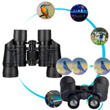 Binoculares VAK 20x50A Ahulados AGUA Alcance 10 KM Protectores y funda