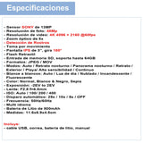 CAMARA DIGITAL VAK RF 3" LCD 48MP ZOOM OPTICO 4K