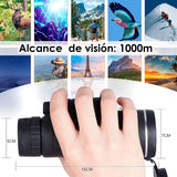 Monocular terrestre VAK 40x60 HD impermeable tripie soporte cel