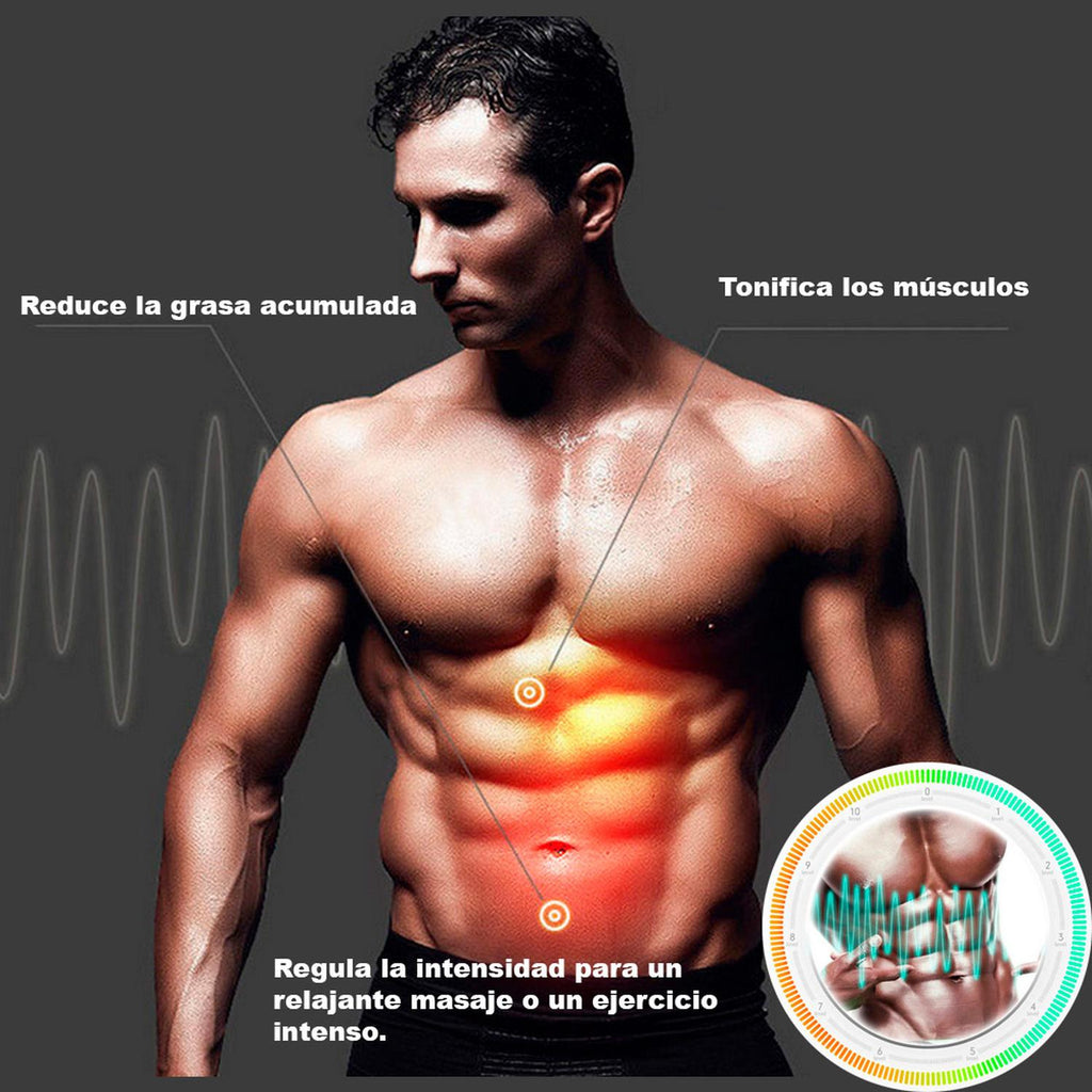 Electroestimulador muscular, glúteos, abdominales