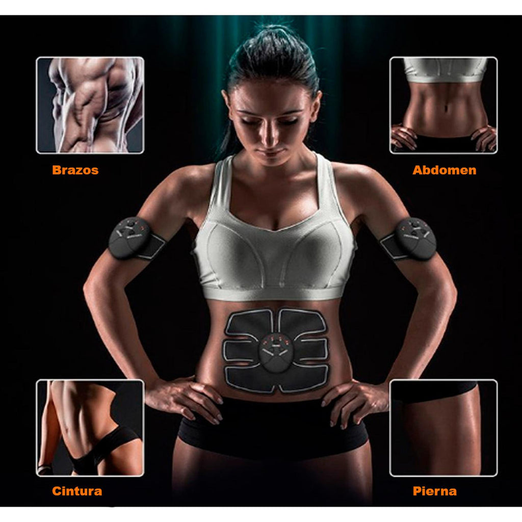 Electroestimulador muscular para abdominales, pierna, brazo