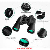 Binoculares VAK 20x50A Ahulados AGUA Alcance 10 KM Protectores y funda