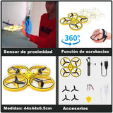 DRONE VAK 1841 CONTROL POR MANO ELUDE OBSTACULOS ACROBACIAS