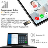 TABLET VAK 102X DECA CORE 12" 64GB 2 SIM 4G TECLADO 2 EN 1 8MP