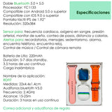 Reloj Smartwatch VAK Y3 con audifinos Bluetooth Fitness