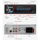 Autoestereo Vak 3900 colores Bluetooth Usb Sd Aux Mp3 control
