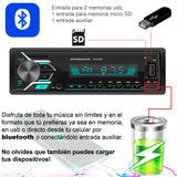Autoestereo Vak 3900 colores Bluetooth Usb Sd Aux Mp3 control