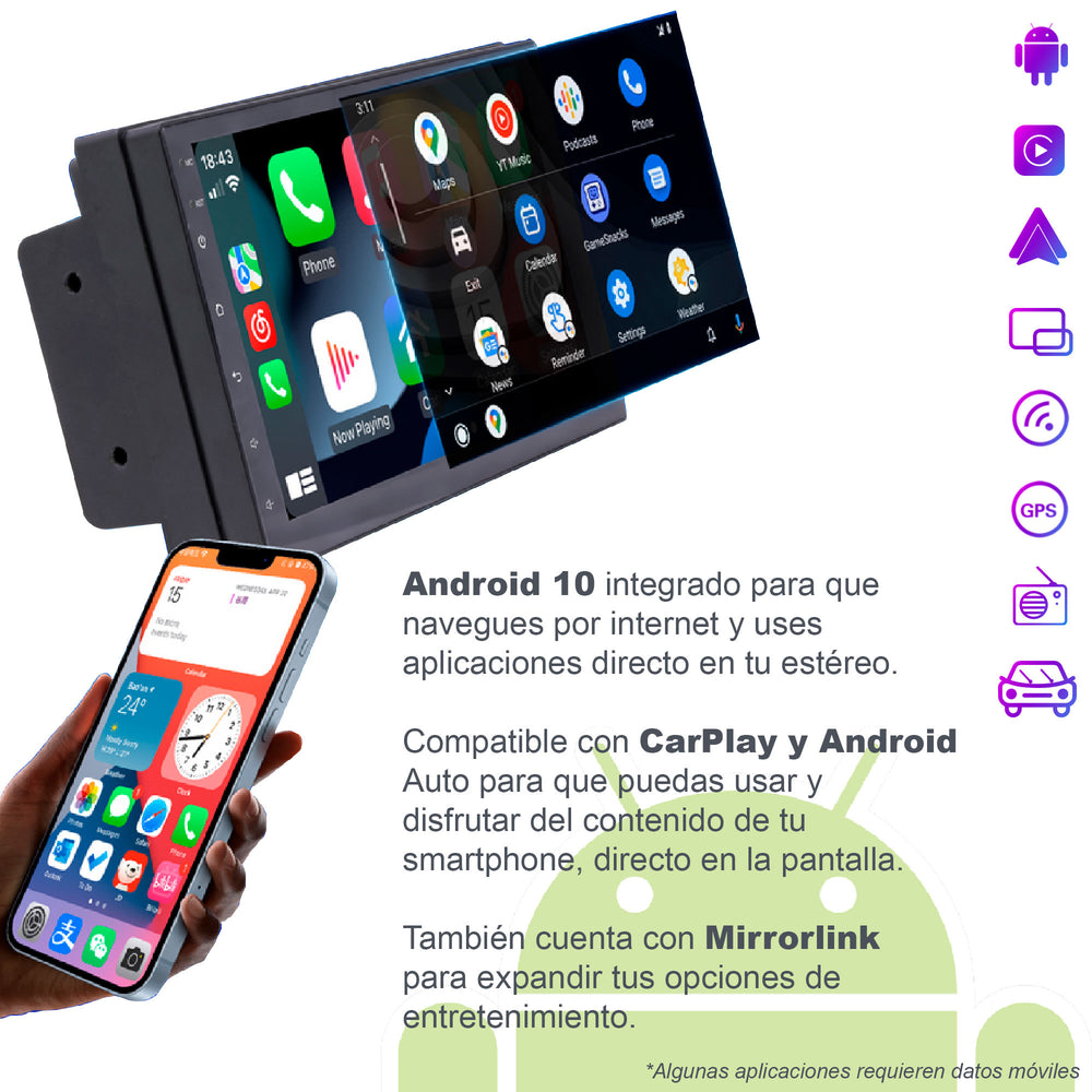Agrega A Tu Estereo Android Carplay Inalámbrico Android Auto