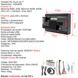 AUTOESTEREO VAK 1269 2 DIN ANDROID GPS WIFI CAR PLAY CAMARA BLUETOOTH