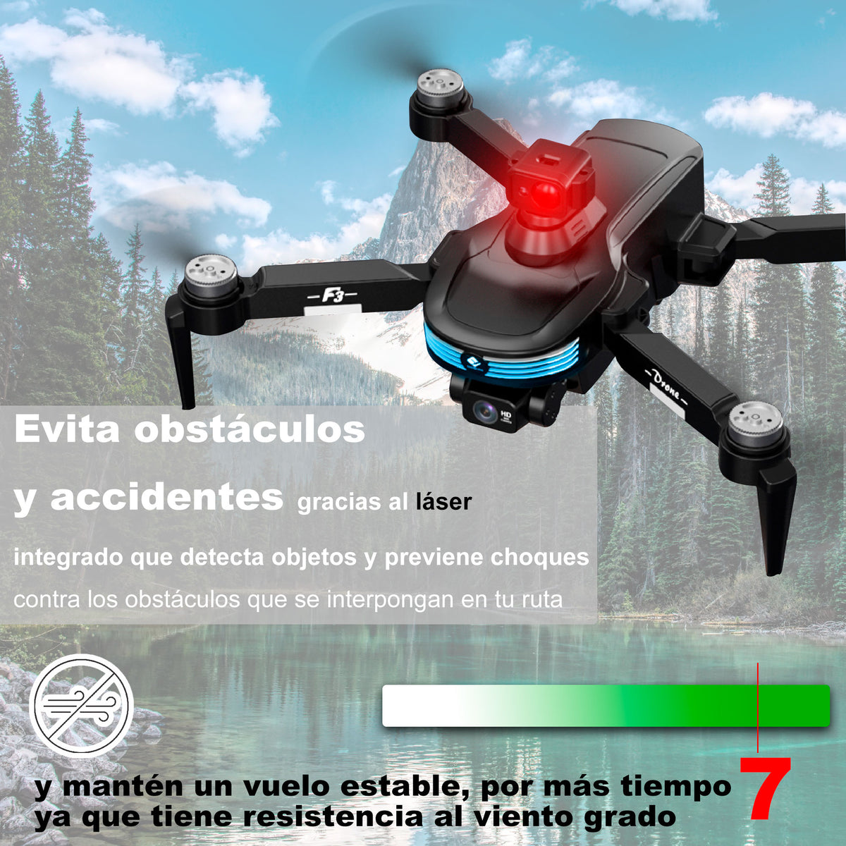 Drone VAK F3pro 5g GPS laser camaras 4k