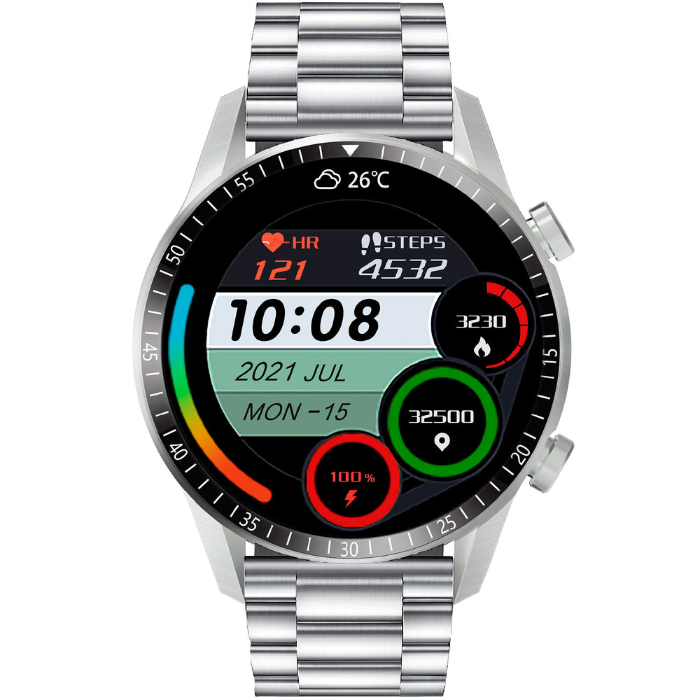 Reloj Smartwatch Vak TM8 de Acero Bluetooth IPS Presion NFC