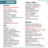VAK Video Camara de seguridad Exterior Doble lente W43 5G wifi IA luz nocturna