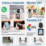 VAK Video Camara de seguridad Pantalla W01 5G llamada wifi iA