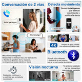 VAK Video Timbre de seguridad W20 5G IP65 CAMARA IA APP