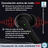 Vak Audifonos T18 Bluetooth Anc Enc Siri Game Mode Inalámbrico