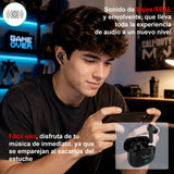 Vak Audifonos T18 Bluetooth Anc Enc Siri Game Mode Inalámbrico