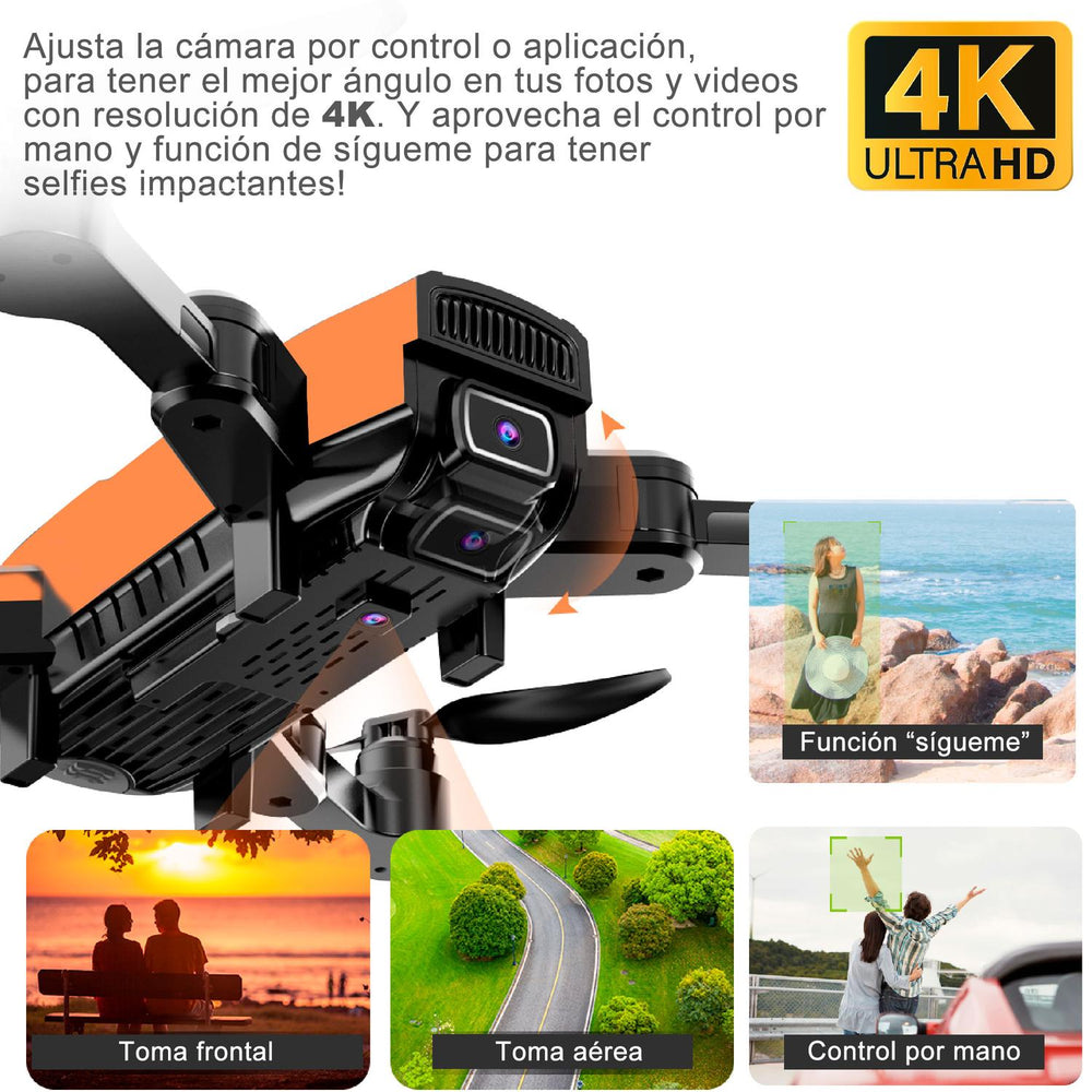 Drone Vak 95 Doble Camara GPS 4k Video Control 500m