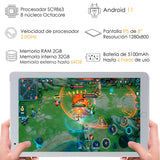 Tablet VAK 73x 8' HD 2+32gb Doble Camara sim Android 11 wifi