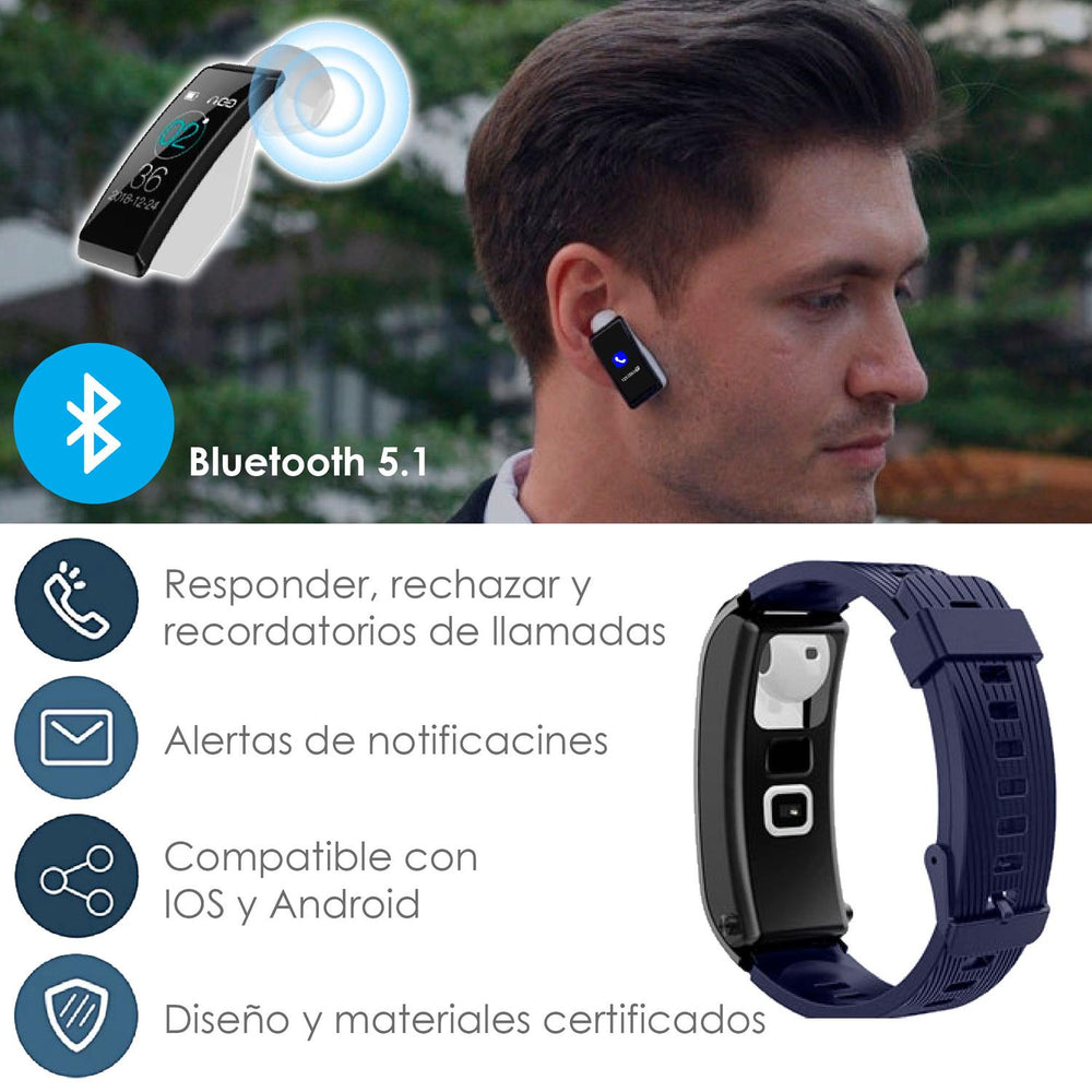Reloj Smartwatch VAK S3 Manos libres Bluetooth APP Health IP67 PRESION