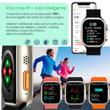 Reloj Smartwatch VAK Y3 con audifinos Bluetooth Fitness