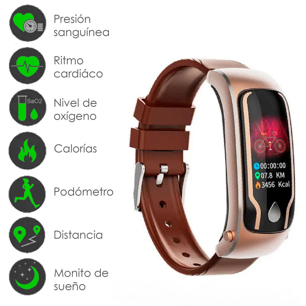 Reloj Smartwatch 2 en 1 VAK T9 Bluetooth App Oxygeno Sangre