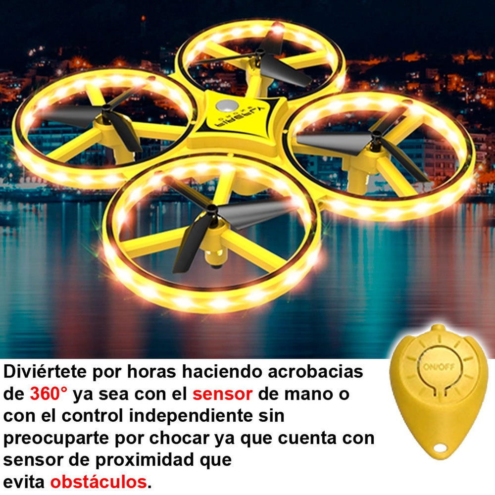 DRONE VAK 1841 CONTROL POR MANO ELUDE OBSTACULOS ACROBACIAS